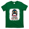 Autism Awareness Messy Bun Autism Mom Coquette Bow Puzzle T-Shirt