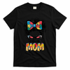 Autism Awareness Messy Bun Autism Mom Coquette Bow Puzzle T-Shirt