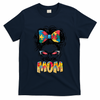 Autism Awareness Messy Bun Autism Mom Coquette Bow Puzzle T-Shirt
