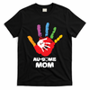Awesome Autism Mom Ausome Hand T-Shirt