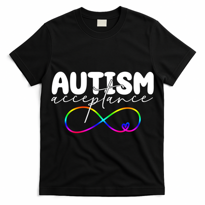 Autism Acceptance Neurodiversity Heart T-Shirt