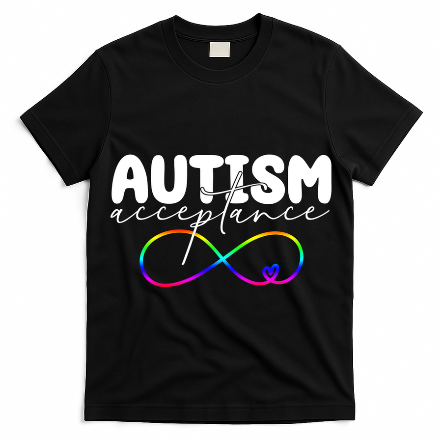 Autism Acceptance Neurodiversity Heart T-Shirt