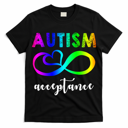 Autism Acceptance Rainbow T-Shirt