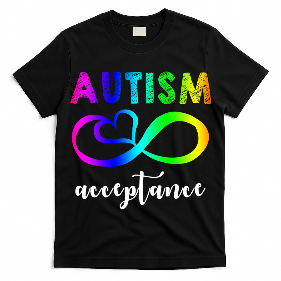 Autism Acceptance Rainbow T-Shirt