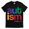 Autism Awareness Rainbow Letters T-Shirt