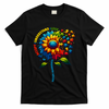Autism Awareness Sunflower Autism Sunflower T-Shirt