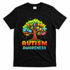 Autism Accept Understand Love Autism Awareness Tree Teacher T-Shirt