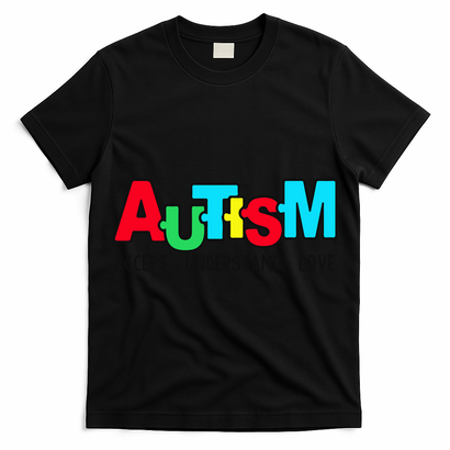 Autism, Accept Understand Love, Autism Awareness T-Shirt
