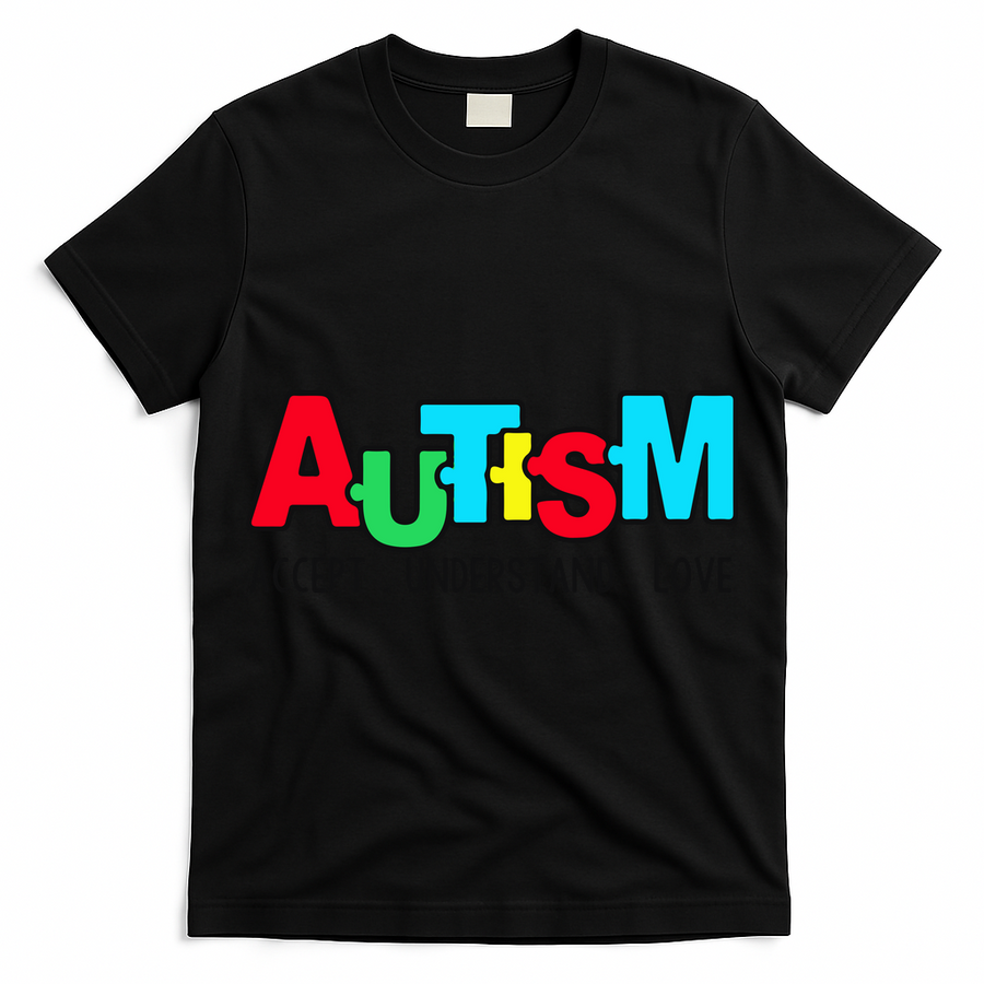 Autism, Accept Understand Love, Autism Awareness T-Shirt