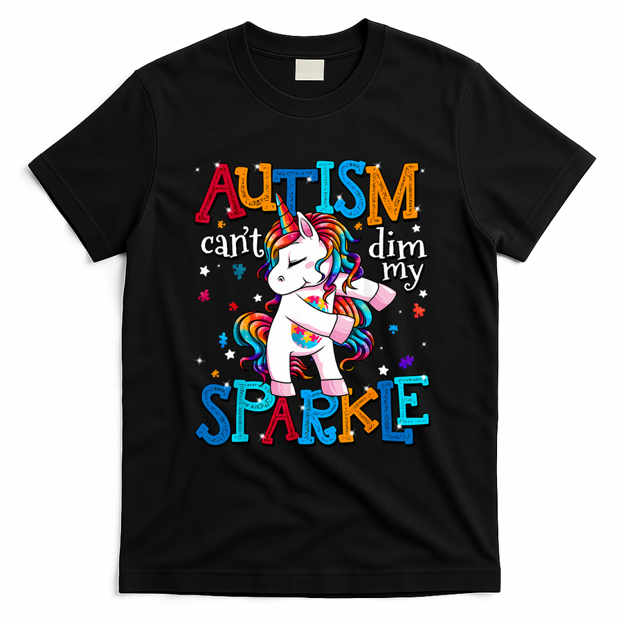 Autism Awareness Unicorn For Autism Mom Girl T-Shirt