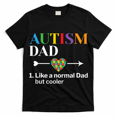 Autism Dad Definition World Autism Awareness Day T-Shirt