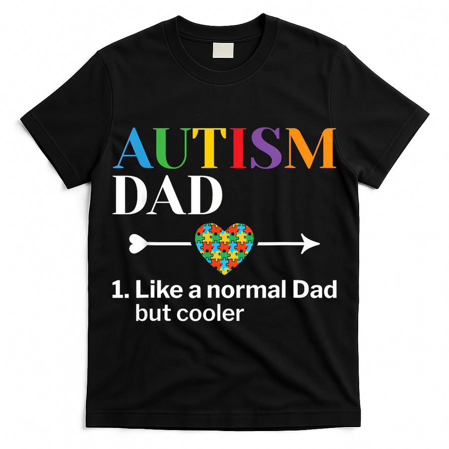 Autism Dad Definition World Autism Awareness Day T-Shirt