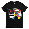 American Distressed Flag Autism Awareness T-Shirt