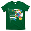 American Distressed Flag Autism Awareness T-Shirt