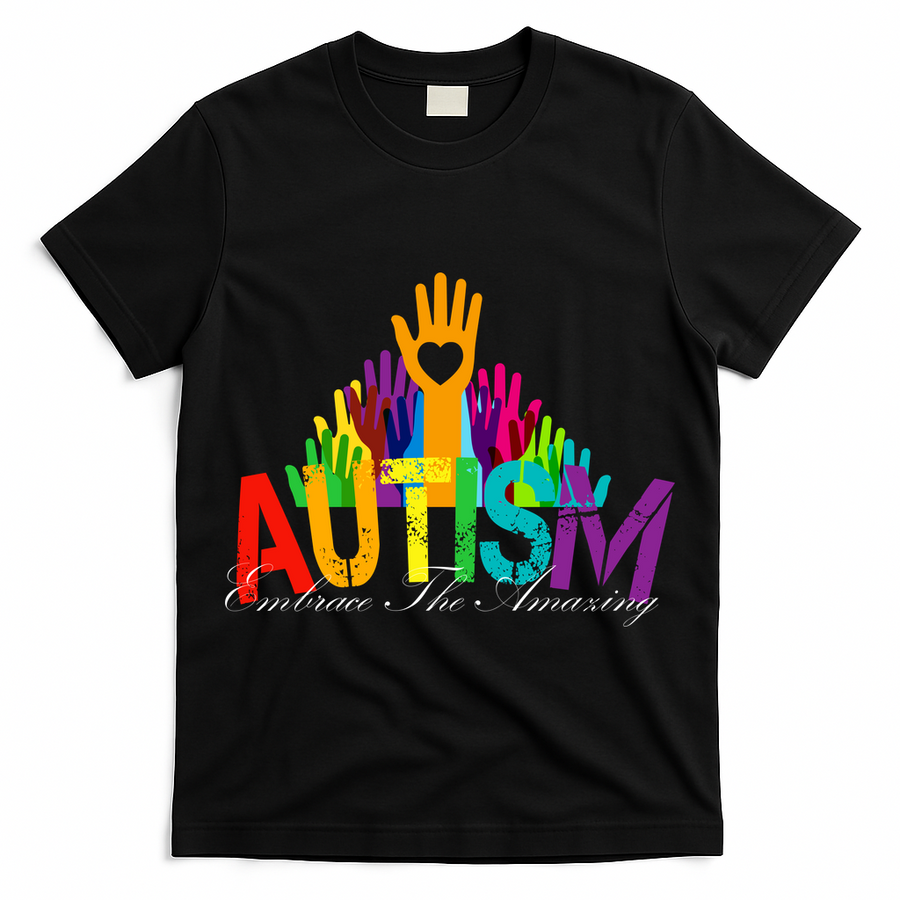 Embrace The Amazing Autism Hands T-Shirt