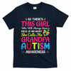 Autism Grandpa Autism Awareness Grandad Autism Motivation T-Shirt