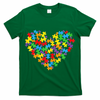 Autism Heart Autism puzzle proud Autism Mom T-Shirt