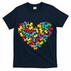 Autism Heart Autism puzzle proud Autism Mom T-Shirt
