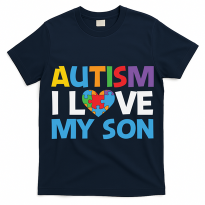 Autism Heart Love Autism Puzzle, Autism Mom T-Shirt