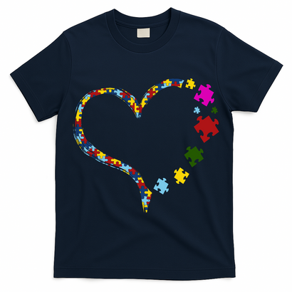 Autism Heart Puzzle Piece T-Shirt