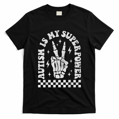 Autism Is My Superpower Groovy Autism Awareness  T-Shirt