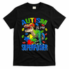 Autism Is My Superpower Autism Awareness Dinosaur T-Shirt