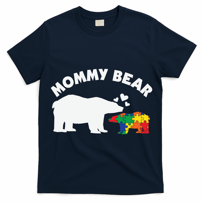 Autism Mommy Bear Autism Awareness T-Shirt