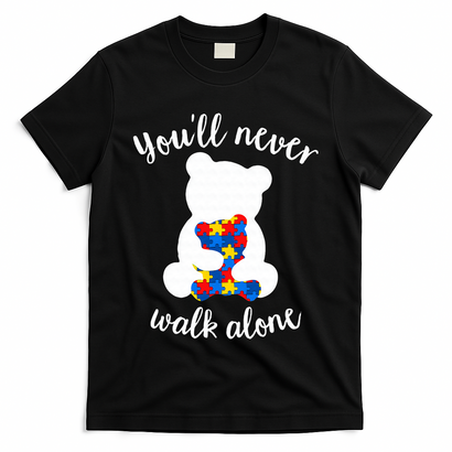 Autism Mom Love Women Autism Awareness Mom Cute Gift T-Shirt