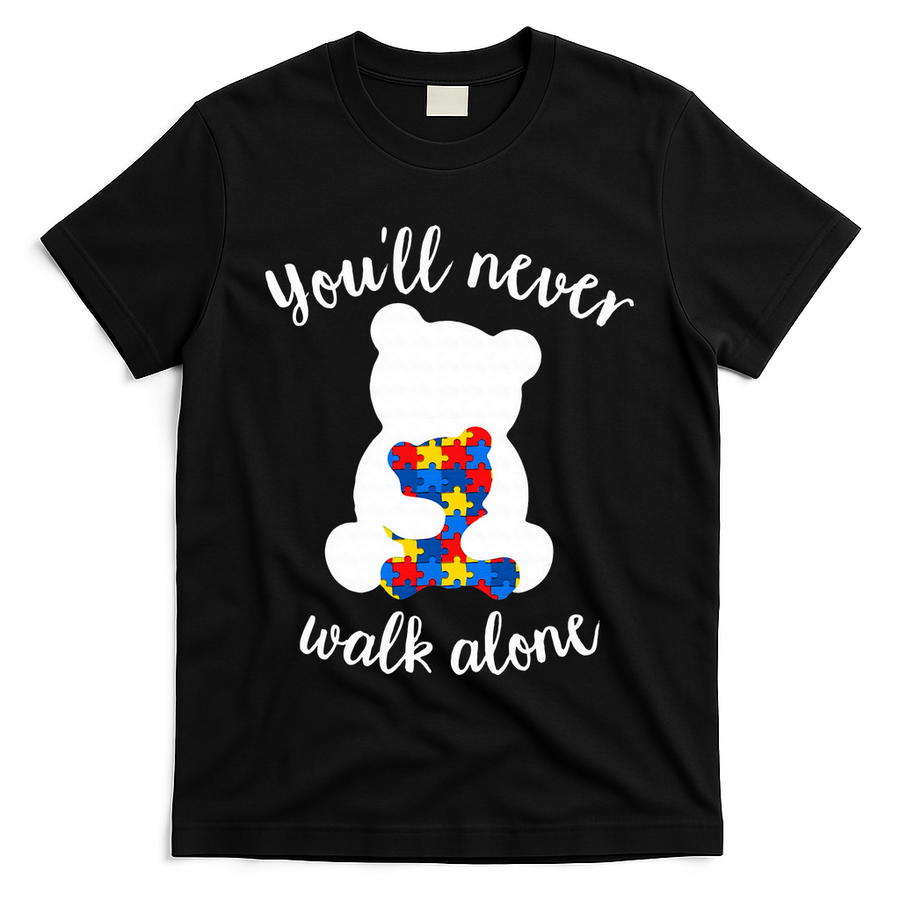 Autism Mom Love Women Autism Awareness Mom Cute Gift T-Shirt