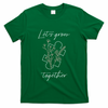 Autism Mom Let's Grow Together Puzzle Piece Autism Awareness Gift T-Shirt