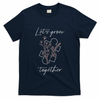 Autism Mom Let's Grow Together Puzzle Piece Autism Awareness Gift T-Shirt
