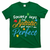 Autism Perfect Autism Awareness, Autism Puzzle T-Shirt