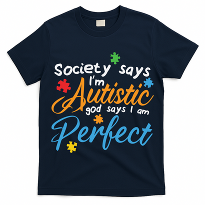 Autism Perfect Autism Awareness, Autism Puzzle T-Shirt