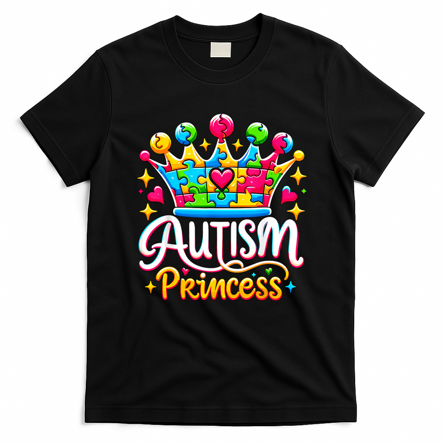 Autism Princess Autism Awareness Queen Girl T-Shirt