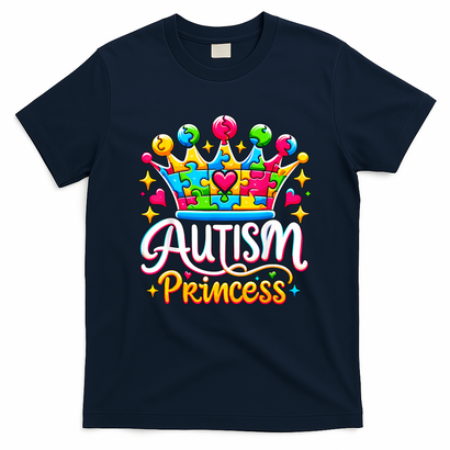 Autism Princess Autism Awareness Queen Girl T-Shirt