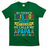 Autism Papa Autism Awareness Support Autism Motivational T-Shirt