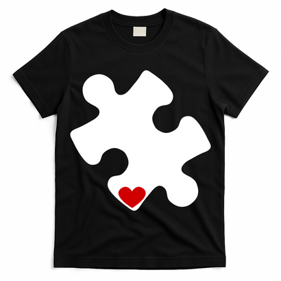 Autism Puzzle Heart Piece T-Shirt