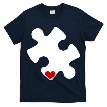 Autism Puzzle Heart Piece T-Shirt