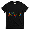 Autism Puzzle Heartbeat Heart Autism Awareness Colorful Mom T-Shirt