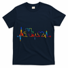 Autism Puzzle Heartbeat Heart Autism Awareness Colorful Mom T-Shirt