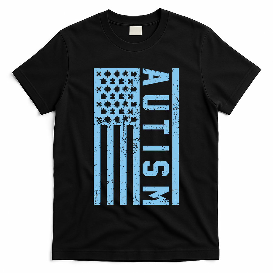 Distressed Autism Flag T-Shirt