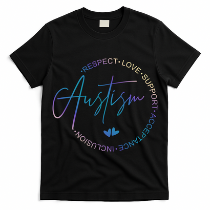 Autism Respect Love Support Acceptance T-Shirt