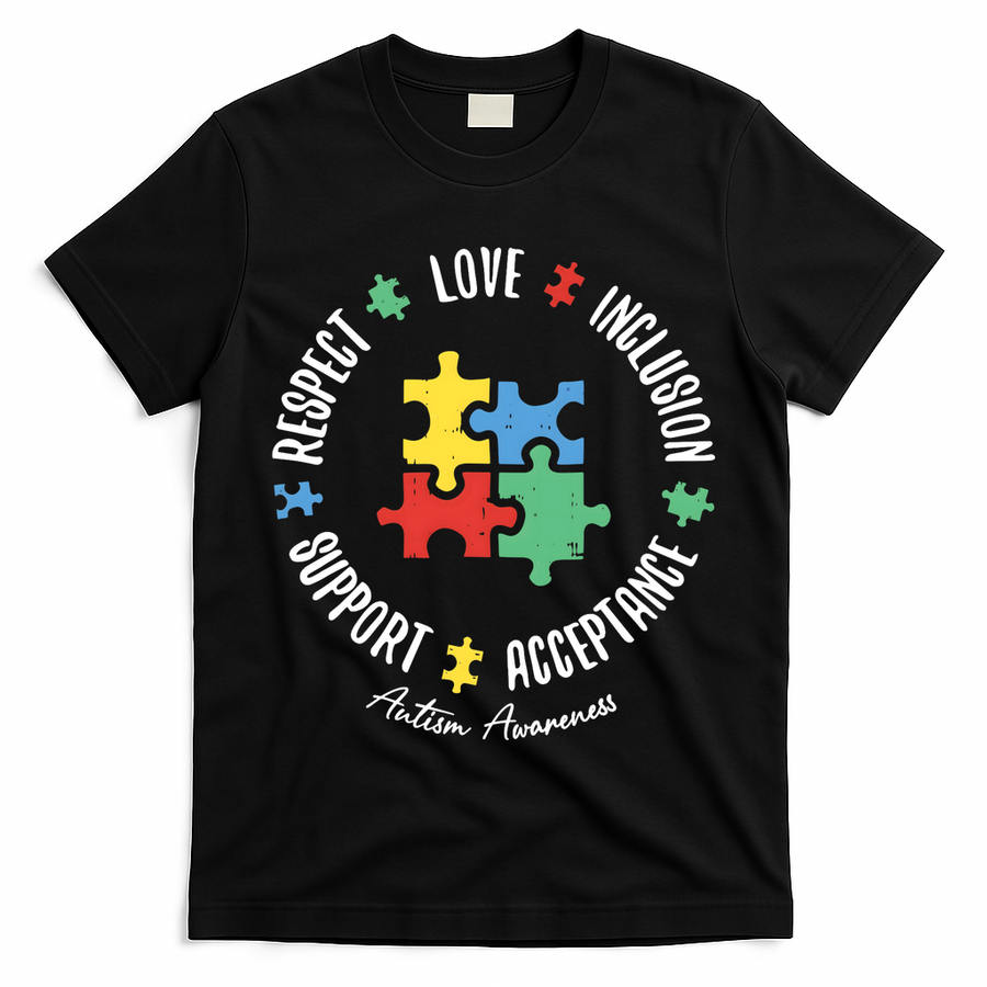 Autism Respect Love Support Autism Awareness T-Shirt
