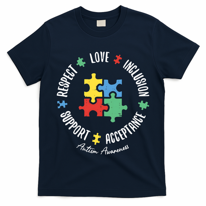 Autism Respect Love Support Autism Awareness T-Shirt