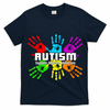 Support Educate Advocate Autism Handprint T-Shirt