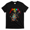 Autism Skeleton Guitar Player Rock Music Autism Awareness T-Shirt