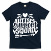 Autism Support Squad | Black / White T-Shirt