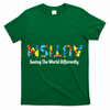 Autism Seeing The World Differently Upside Autism Awareness T-Shirt