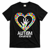 Autism Awareness Holding Hands Heart Puzzle T-Shirt