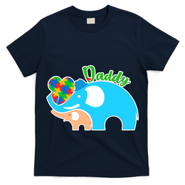 Autism Daddy Cute Elephant T-Shirt